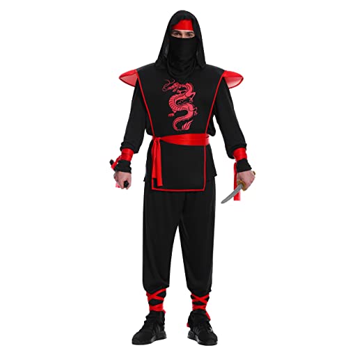 SEA HARE Erwachsene Black Ninja Kostüm für Männer von SEA HARE