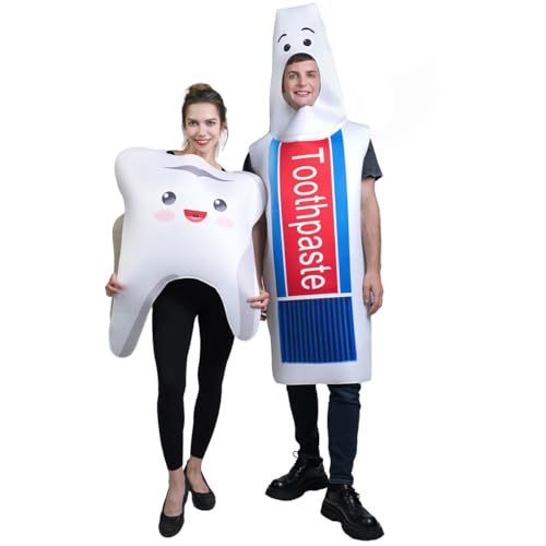 SEA HARE Erwachsenen Spaß Zähne und Zahnpasta Paar Cosplay Set SEA HARE Erwachsenen Spaß Zähne und Zahnpasta Paar Cosplay Set von SEA HARE