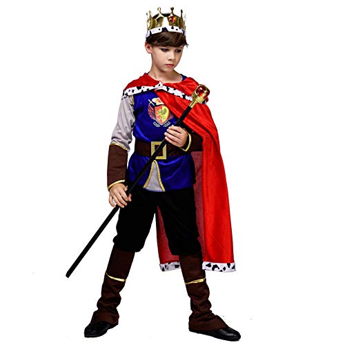 SEA HARE Jungen Deluxe Mittelalter König Kostüm (M :7-9 Jahre) von SEA HARE
