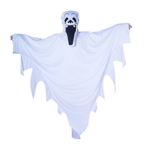 SEA HARE Kind weiß Halloween Cape Ghost Kostüm (L :10-12 Jahre) von SEA HARE
