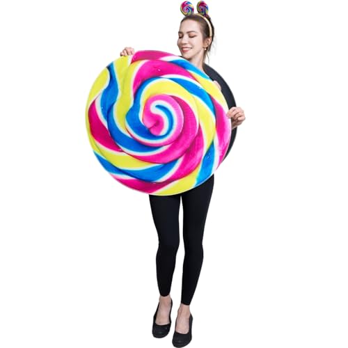 SEA HARE Lustige Lollipop-Kostüme für Erwachsene, süße Süßigkeiten-Party-Kostüme, Unisex von SEA HARE