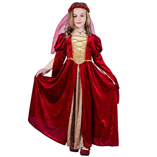 SEA HARE Mittelalterliche Renaissance Mädchen Prinzessin Kleid (M :7-9 Jahre) von SEA HARE