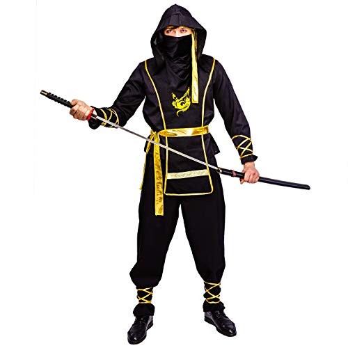 SEA HARE Schwarzes Ninja-Kostüm für Erwachsene(One Size) von SEA HARE
