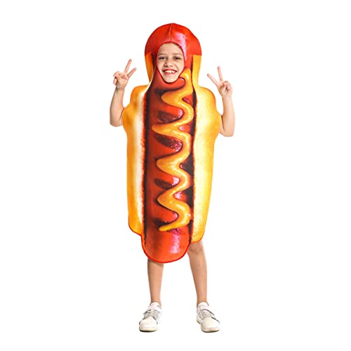 SEA HARE Unisex Hot Dog Kostüm für Kinder(One Size) von SEA HARE