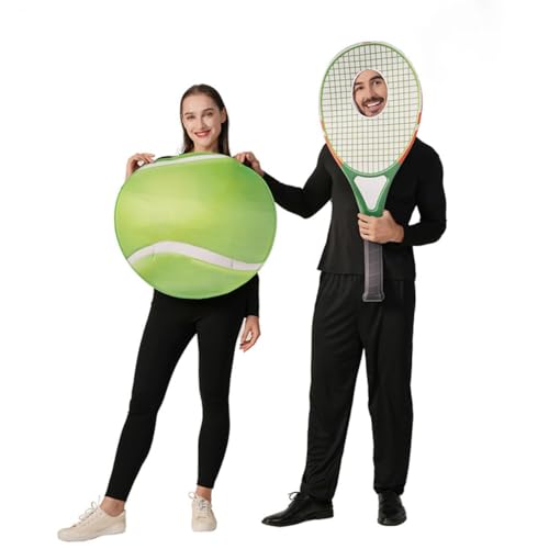 SEA HARE Unisex Lustiger Tennisschläger Tennis kostüm Set für Erwachsene (Einheitsgröße) von SEA HARE