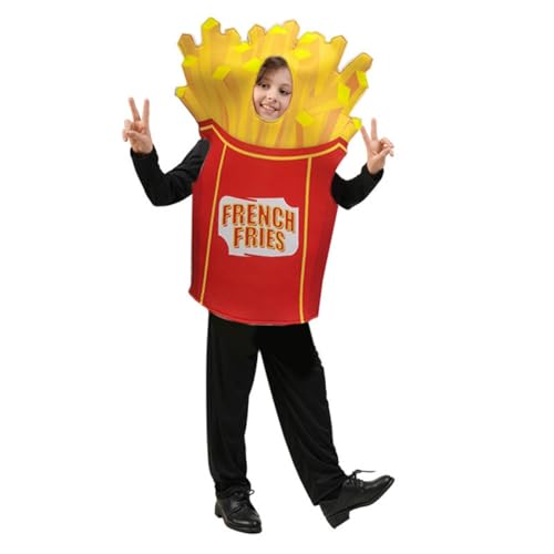 SEA HARE Unisex Lustiges Party kostüm mit Pommes Frites für Kinder (S: 4-6 Jahre alt) von SEA HARE