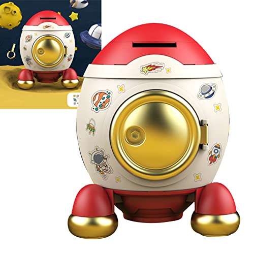 Mini Space Piggy Bank, Safe Space Piggy Bank, Raketenschweinchen -Ufer Geldsparkiste für, und Mädchen, Cartoon -Stil, Ideal für Geburtstage und Ostergeschenk (Romantisches Mini Space Piggy Bank, Safe Space Piggy Bank, Raketenschweinchen -Ufer Geldsparkiste für, und Mädchen, Cartoon -Stil, Ideal für Geburtstage und Ostergeschenk (Romantisches von SEAFRONT