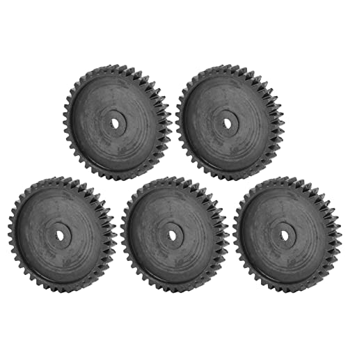 SEAFRONT 5 Stück Servo-Lenkgetriebe, Servo-Stirnrad, Stahl-Stirnrad, Stahlgetriebe, 24 Innenzahn-Splines, Ersatzmodul, 0,8 Industrieteile (40 Zähne) von SEAFRONT