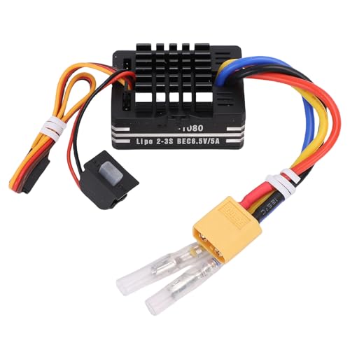 SEAFRONT 80A Gebürstete Elektronische Geschwindigkeit Controller RC -Auto Gebürstet ESC für RC Car Boat 5A BEC -Ausgangsbetrieb mit 540 550 750 Motoren XT60 Stecker von SEAFRONT