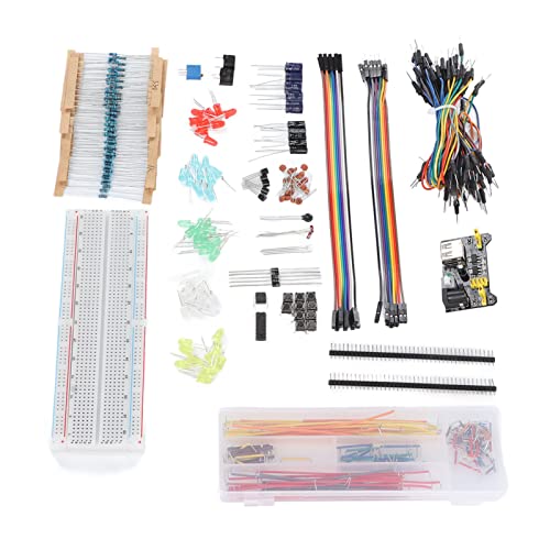 SEAFRONT Basic Starter Kit Enthalten Electronics Modul Fun -Sortiment für R3 Breadboard Power Modul Jumper Drähtewiderstände von SEAFRONT