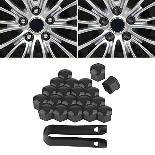 SEAFRONT Einfache Installation von 19 -mm -Autoradmutterkappen Außenschutz für 20 teilige Auto Hub Schraubenabdeckungsstreifen, Ideal für DIY Autobesitzer (Grey) von SEAFRONT