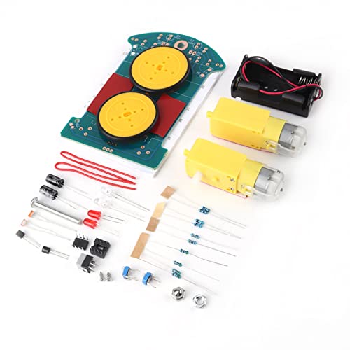 SEAFRONT Smart Tracking Car Kit, DIY Zubehör Kit Elektronischer Komponentensatz Elektronik Bausatz zum Löten von Walfront