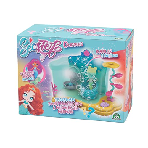 SEASTERS, Bubble Aquarium mit Meerjungfrau-Puppe, Überraschung, Prinzessin, verwandelt Sich in eine Meerjungfrau, mit geheimen Accessoires, Spielzeug für Kinder ab 3 Jahren, Eat01 SEASTERS, Bubble Aquarium mit Meerjungfrau-Puppe, Überraschung, Prinzessin, verwandelt Sich in eine Meerjungfrau, mit geheimen Accessoires, Spielzeug für Kinder ab 3 Jahren, Eat01 von Seasters