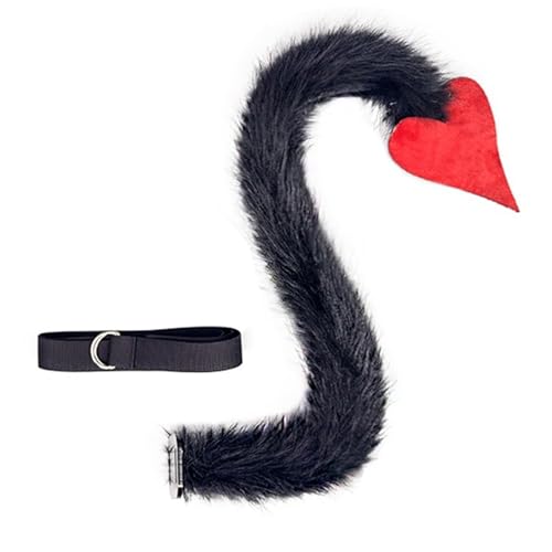 SEAYACK 1/2pcs Animal Yaks Kostüm Set Mit Yaks Ohren Stirnband Yaks Schwanzzubehör Für Halloween Kostümparty Requisiten von SEAYACK