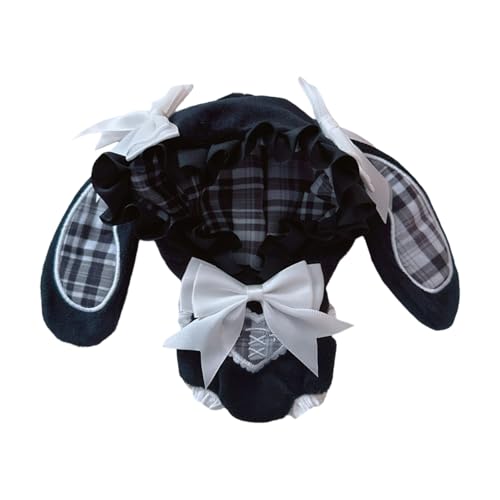SEAYACK 17 cm Sitzend Puppenkaninchen Thema Strampler Für Interaktives Spiel Easy Change Doll Outfit Für Kinder Rollenspiele Spiel Spaß Puppenkleidung von SEAYACK