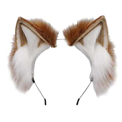SEAYACK Anime Stirnband mit Plüsch Ohr Cosplay Kopfbedeckung Kostüm Zubehör Wolf für Ohr Stirnband Halloween Party SEAYACK Anime Stirnband mit Plüsch Ohr Cosplay Kopfbedeckung Kostüm Zubehör Wolf für Ohr Stirnband Halloween Party von SEAYACK