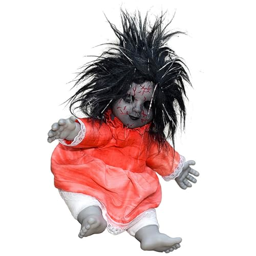 SEAYACK Beängstigende Puppenfigur Mit Beleuchtetem Gesicht Und Beängstigendem Soundeffekt Beängstigende Sitzende SEAYACK Beängstigende Puppenfigur Mit Beleuchtetem Gesicht Und Beängstigendem Soundeffekt Beängstigende Sitzende von SEAYACK