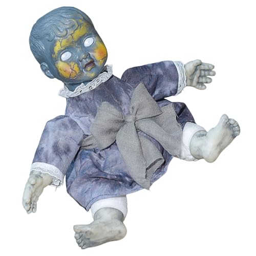 SEAYACK Beängstigende Puppenfigur Mit Beleuchtetem Gesicht Und Beängstigendem Soundeffekt Beängstigende Sitzende SEAYACK Beängstigende Puppenfigur Mit Beleuchtetem Gesicht Und Beängstigendem Soundeffekt Beängstigende Sitzende von SEAYACK