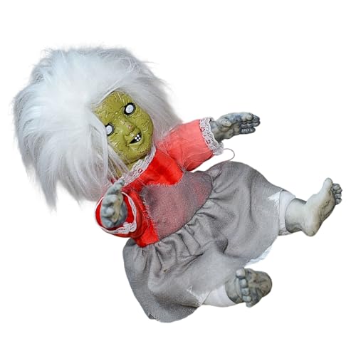 SEAYACK Beängstigende Puppenfigur Mit Beleuchtetem Gesicht Und Beängstigendem Soundeffekt Beängstigende Sitzende SEAYACK Beängstigende Puppenfigur Mit Beleuchtetem Gesicht Und Beängstigendem Soundeffekt Beängstigende Sitzende von SEAYACK