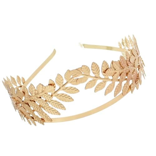 SEAYACK Brauthaarief Goldenes Blatt Griechisch Haarstyling Für Live Show Stirnband Für Karnevale Hexenkostüm SEAYACK Brauthaarief Goldenes Blatt Griechisch Haarstyling Für Live Show Stirnband Für Karnevale Hexenkostüm von SEAYACK