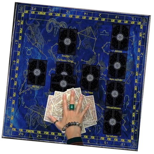 SEAYACK Divinations Tischdecke Lesekarte Astrologys Tarot Karte Tischdecke Altars Stoff Givinationen Brettspielzubehör SEAYACK Divinations Tischdecke Lesekarte Astrologys Tarot Karte Tischdecke Altars Stoff Givinationen Brettspielzubehör von SEAYACK