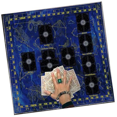 SEAYACK Divinations Tischdecke Lesekarte Astrologys Tarot Karte Tischdecke Altars Stoff Givinationen Brettspielzubehör SEAYACK Divinations Tischdecke Lesekarte Astrologys Tarot Karte Tischdecke Altars Stoff Givinationen Brettspielzubehör von SEAYACK