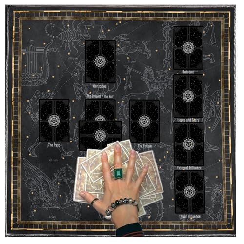 SEAYACK Divinations Tischdecke Lesekarte Astrologys Tarot Karte Tischdecke Altars Stoff Givinationen Brettspielzubehör SEAYACK Divinations Tischdecke Lesekarte Astrologys Tarot Karte Tischdecke Altars Stoff Givinationen Brettspielzubehör von SEAYACK