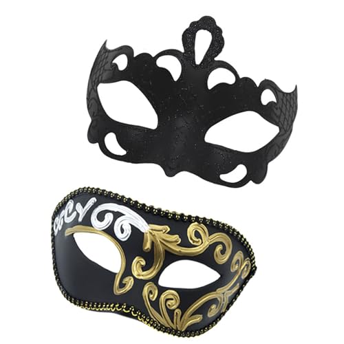 SEAYACK Ehepaar Masquerade Maske Pailletten Maskerade Eyemask Halbgesicht Halloween Kostümmaske Für Frauen Männer Halloween Hochzeit Abschlussball SEAYACK Ehepaar Masquerade Maske Pailletten Maskerade Eyemask Halbgesicht Halloween Kostümmaske Für Frauen Männer Halloween Hochzeit Abschlussball von SEAYACK