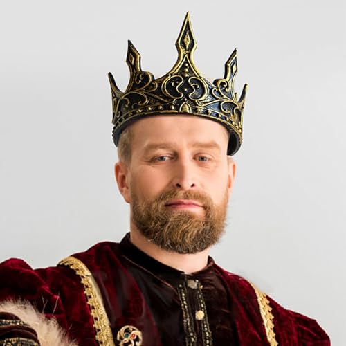 SEAYACK Elegant King Crowns Stirnband Mit Verstellbarem Gürtel Für Geschichtsliebhaber Und Einzigartige Stile Halloween Themen Party Requisiten SEAYACK Elegant King Crowns Stirnband Mit Verstellbarem Gürtel Für Geschichtsliebhaber Und Einzigartige Stile Halloween Themen Party Requisiten von SEAYACK