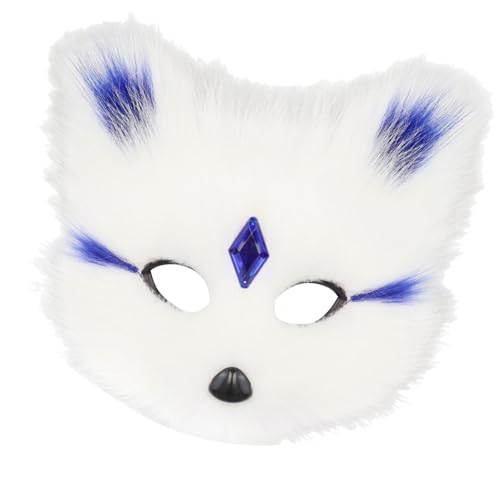 SEAYACK Elegante Katzen und Füchse, weiches Plüsch, atmungsaktives Design, Kostümzubehör für Themenpartys und Veranstaltungen, Cosplay-Gesichtsbedeckung von SEAYACK