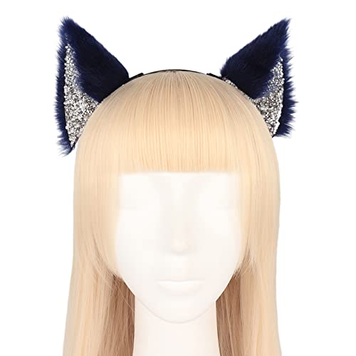 SEAYACK Haarreif für Erwachsene und Kinder, Strass, Ohren, Plüsch, Haarreif, Live-Übertragung, Weihnachten, Cosplay, Party, Kopfschmuck SEAYACK Haarreif für Erwachsene und Kinder, Strass, Ohren, Plüsch, Haarreif, Live-Übertragung, Weihnachten, Cosplay, Party, Kopfschmuck von SEAYACK