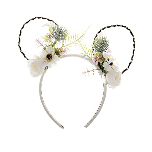 SEAYACK Haarreif mit Cartoon-Blumen-Dekor, für Ohren, Party, Kopfschmuck, Haarband, Party, Cosplay, Kostüm, Requisiten, Unisex SEAYACK Haarreif mit Cartoon-Blumen-Dekor, für Ohren, Party, Kopfschmuck, Haarband, Party, Cosplay, Kostüm, Requisiten, Unisex von SEAYACK