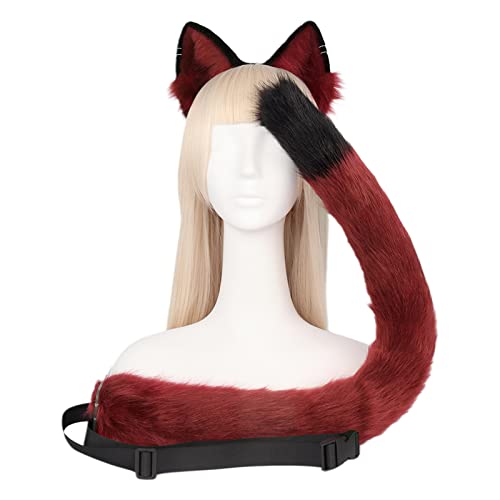 SEAYACK Haarreif und Kunstschwanz für Halloween, Cosplay, Party, Kostümzubehör für Ohrenschwanz-Set SEAYACK Haarreif und Kunstschwanz für Halloween, Cosplay, Party, Kostümzubehör für Ohrenschwanz-Set von SEAYACK
