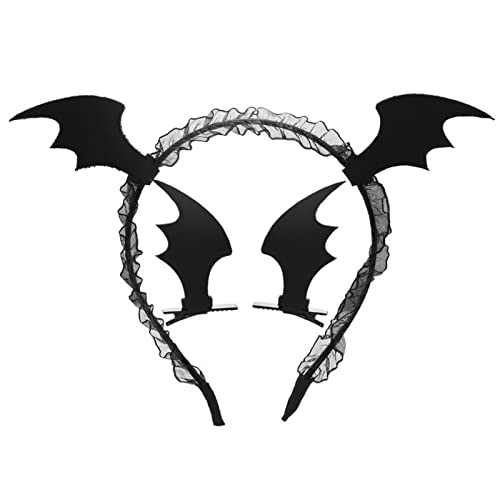 SEAYACK Haarspange für Mädchen, Gothic-Haarspange mit Fledermaus, Teufelsflügel, Cosplay-Haarspange, Gothic-Design, Haarband für Kinder SEAYACK Haarspange für Mädchen, Gothic-Haarspange mit Fledermaus, Teufelsflügel, Cosplay-Haarspange, Gothic-Design, Haarband für Kinder von SEAYACK