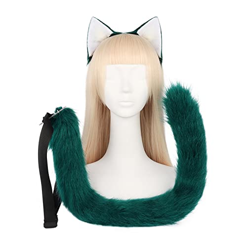 SEAYACK Ohren und Schwanz, Set mit pelzigen Ohren, Stirnband mit Schwanz, Kätzchen, Anime-Ohren, Halloween, Cosplay, Party, Füchse, Kostüme SEAYACK Ohren und Schwanz, Set mit pelzigen Ohren, Stirnband mit Schwanz, Kätzchen, Anime-Ohren, Halloween, Cosplay, Party, Füchse, Kostüme von SEAYACK