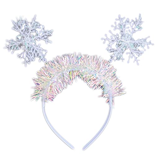 SEAYACK Pailletten-Schneeflocken-Stirnbänder, pelzige Kopfbedeckung, Schneeflocken-Haarreif für Weihnachten, Kopfschmuck, Partyzubehör SEAYACK Pailletten-Schneeflocken-Stirnbänder, pelzige Kopfbedeckung, Schneeflocken-Haarreif für Weihnachten, Kopfschmuck, Partyzubehör von SEAYACK