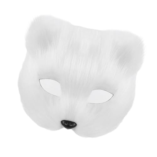 SEAYACK Plüschtierkatzen Maske Pelztier Halbe Gesicht Maskerade Halbgesicht Maske Für Männer Frauen Maskerade Halloween Cosplay Party SEAYACK Plüschtierkatzen Maske Pelztier Halbe Gesicht Maskerade Halbgesicht Maske Für Männer Frauen Maskerade Halloween Cosplay Party von SEAYACK
