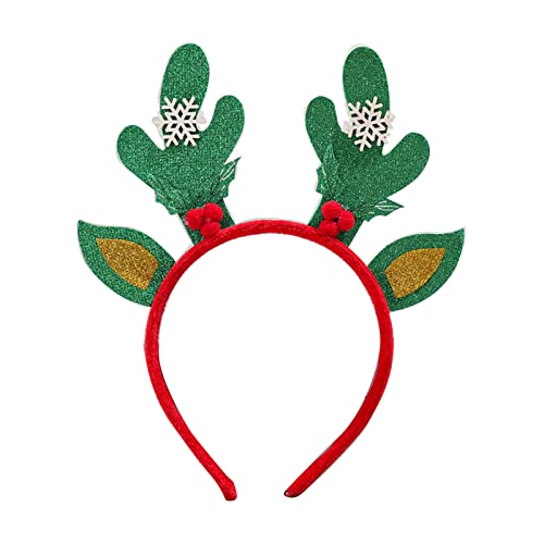 SEAYACK Rentier-Haarreif, Ornamente, Brillenrahmen, Requisite, Weihnachtsgeweih, Kostüm, Kopfbedeckung, Kopfschmuck für Urlaub, Party von SEAYACK