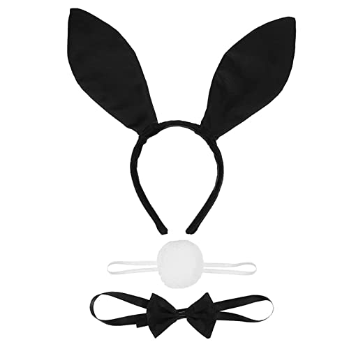 SEAYACK Stirnbänder-Set, Ohren, Kopfbedeckung, Schwanz, Fliege, Haarreifen für Halloween, Ostern, Cosplay, Partyzubehör SEAYACK Stirnbänder-Set, Ohren, Kopfbedeckung, Schwanz, Fliege, Haarreifen für Halloween, Ostern, Cosplay, Partyzubehör von SEAYACK