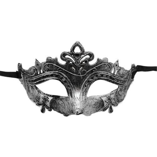 SEAYACK Vintage-Augenbinde, Gothic-Augenschutz, Halloween-Metallic-Augenmaskerade, halbes Gesicht, Cosplay-Kostüm SEAYACK Vintage-Augenbinde, Gothic-Augenschutz, Halloween-Metallic-Augenmaskerade, halbes Gesicht, Cosplay-Kostüm von SEAYACK