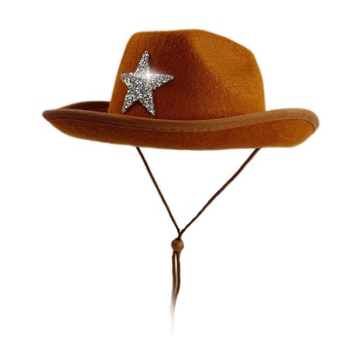 SEAYACK Western Theme Kids Rassestones Decors Weich Bequemer Fedoras Für Kinder Urlaub Party Sammeln Kostümzubehör Für Kinder von SEAYACK