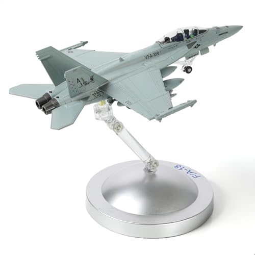 SEBUNAS 1:100 Scale F/A-18 Super Hornet Fighter Jet Model U.S. Navy Attack Aircraft VAF-213 Blacklions Strike Squadron Fighter Miniatur-Metalldruckguss-Flugzeug Modellbausatz mit Ständer für Sammlung SEBUNAS 1:100 Scale F/A-18 Super Hornet Fighter Jet Model U.S. Navy Attack Aircraft VAF-213 Blacklions Strike Squadron Fighter Miniatur-Metalldruckguss-Flugzeug Modellbausatz mit Ständer für Sammlung von SEBUNAS