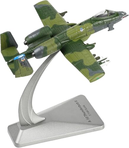 SEBUNAS 1:144 Maßstab A-10 Warzenschwein Kämpfer Modell Camouflage Malerei Angriffsflugzeuge Modelle A-10 Thunderbolt II Strike Flugzeug Militär Metall Druckguss Flugzeug Modellbausatz für Erwachsene von SEBUNAS