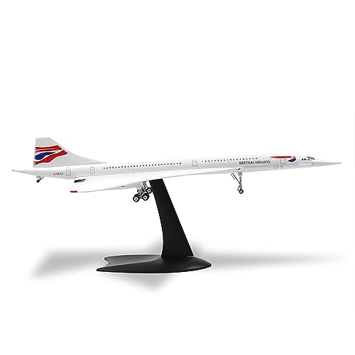 SEBUNAS 1:200 Scale Concorde Aircraft Model Supersonic Airliner Miniature British Airways Metal Diecast Airplane Model Kit for Adult Aviation Enthusiast Collection and Gift SEBUNAS 1:200 Scale Concorde Aircraft Model Supersonic Airliner Miniature British Airways Metal Diecast Airplane Model Kit for Adult Aviation Enthusiast Collection and Gift von SEBUNAS