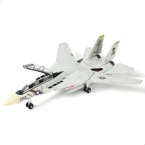 SEBUNAS F-14 Tomcat Kampfjet-Modellbausatz im Maßstab 1:72, Militärflugzeug F14 aus Kunststoff, Zusammenbau eines Flugzeugmodells mit Ständer, Sammlung oder Geschenk für Erwachsene und Kinder SEBUNAS F-14 Tomcat Kampfjet-Modellbausatz im Maßstab 1:72, Militärflugzeug F14 aus Kunststoff, Zusammenbau eines Flugzeugmodells mit Ständer, Sammlung oder Geschenk für Erwachsene und Kinder von SEBUNAS