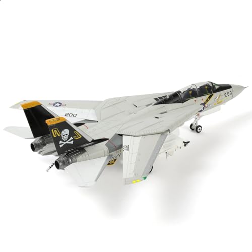 SEBUNAS Flugzeugmodell F14 Tomcat im Maßstab 1/72, US Navy Jolly Roger VF-84 Kampfjet, Miniatur-Flugzeugmodellbausatz aus Metalldruckguss für Militärluftfahrt-Enthusiasten und Erwachsene SEBUNAS Flugzeugmodell F14 Tomcat im Maßstab 1/72, US Navy Jolly Roger VF-84 Kampfjet, Miniatur-Flugzeugmodellbausatz aus Metalldruckguss für Militärluftfahrt-Enthusiasten und Erwachsene von SEBUNAS