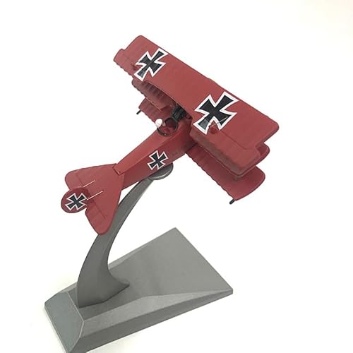 SEBUNAS Fokker Dr.I (Red Baron) Fighter Model Classic WWI German Fighter Military Metal Diecast Aircraft Model Kit for Adult Collection or Gift von SEBUNAS