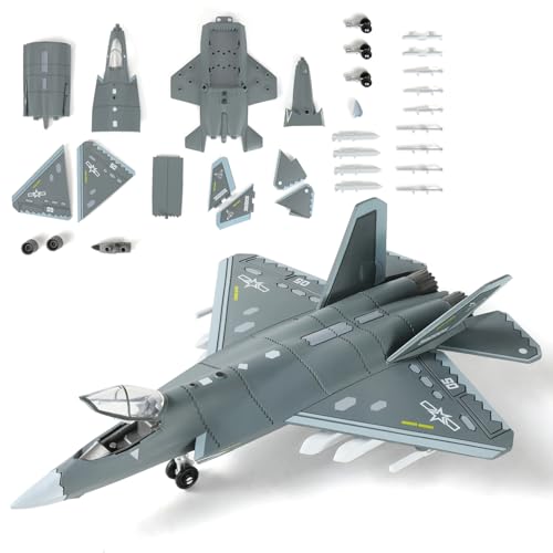 SEBUNAS J-35 Militärflugzeug-Spielzeug im Maßstab 1/72, Schnellbaumodell, Kampfflugzeug der chinesischen Luftwaffe, Plastikmodellbausatz (30 Teile) von SEBUNAS