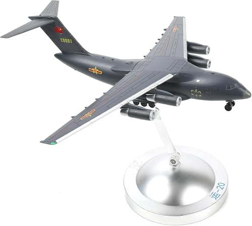 SEBUNAS Maßstab 1:200 Y-20 Kunpeng Flugzeugmodell Menschenbefreiungsarmee Luftwaffe Strategischer Luftheber Miniatur Militär Metall Druckguss Flugzeug Modellbausatz für Erwachsene Sammlung und von SEBUNAS