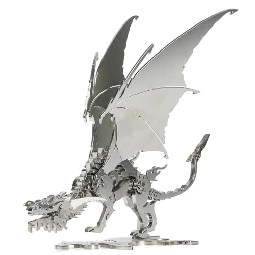 SEBUNAS Mechanischer Eisdrache, 3D-Metallpuzzle, 3D-Metallmodellbausätze, DIY-mechanisches Feinmontagemodell, geeignet für Erwachsene und Jugendliche, Verbesserung der praktischen Fähigkeiten SEBUNAS Mechanischer Eisdrache, 3D-Metallpuzzle, 3D-Metallmodellbausätze, DIY-mechanisches Feinmontagemodell, geeignet für Erwachsene und Jugendliche, Verbesserung der praktischen Fähigkeiten von SEBUNAS